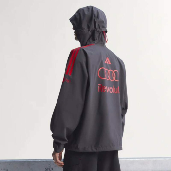 Audi F1 pánska bunda s kapucňou Mechanics Rain grey F1 Team 2026