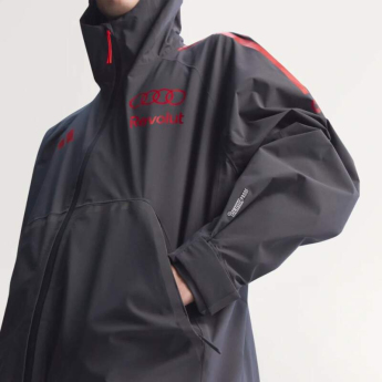 Audi F1 pánska bunda s kapucňou Mechanics Rain grey F1 Team 2026