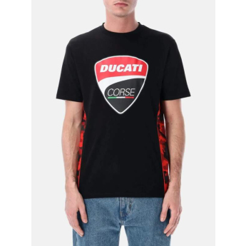 Ducati Corse pánske tričko camu logo black