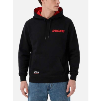 Ducati Corse pánska mikina s kapucňou 100th years black