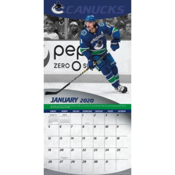 Vancouver Canucks kalendár 2020 Wall