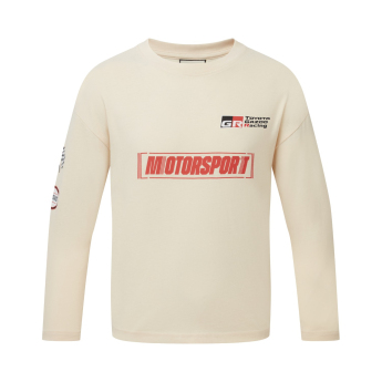 Toyota Gazoo Racing detské tričko s dlhým rukávom Engineer beige 2026