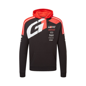 Toyota Gazoo Racing pánska mikina s kapucňou redblack WRT 2026