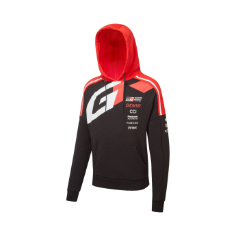 Toyota Gazoo Racing pánska mikina s kapucňou redblack WRT 2026