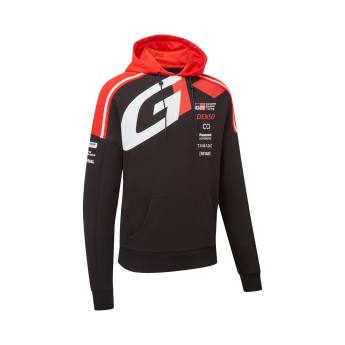 Toyota Gazoo Racing pánska mikina s kapucňou redblack WRT 2026