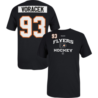 Philadelphia Flyers pánske tričko #93 Jakub Voráček Center Ice black