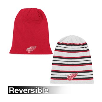 Detroit Red Wings zimná čiapka Reebok Faceoff Long Reversible Knit Hat