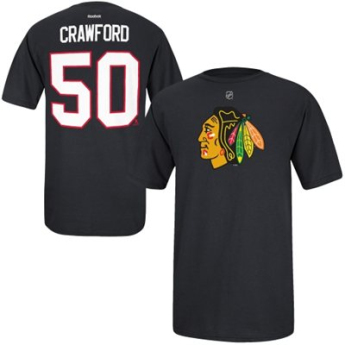 Chicago Blackhawks Tričko Corey Crawford #50 čierne