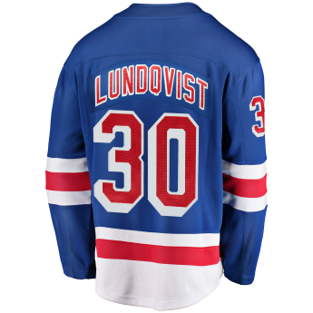 New York Rangers hokejový dres blue #30 Henrik Lundqvist Breakaway Alternate Jersey