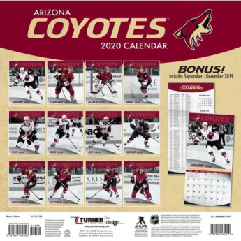 Arizona Coyotes kalendár 2020 Wall