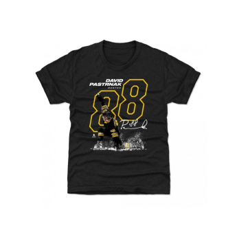 Boston Bruins pánske tričko David Pastrnak #88 OUTLINE 500 Level