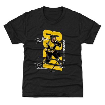 Boston Bruins detské tričko David Pastrňák #88 Vertical WHT 500 Level