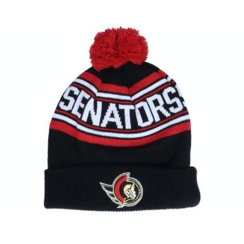 Ottawa Senators detská zimná čiapka wordmark cuffed pom