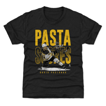 Boston Bruins detské tričko David Pastrňák #88 Pasta Scores WHT 500 Level