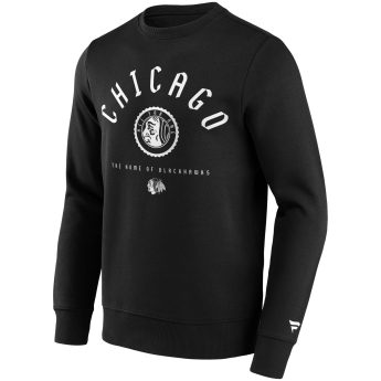 Chicago Blackhawks pánska mikina College Stamp Hoodie Sweatshirt black