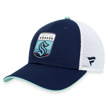 Seattle Kraken čiapka baseballová šiltovka Draft 2023 Podium Trucker Adjustable Authentic Pro