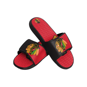 Chicago Blackhawks pánske šľapky Colorblock Slipper
