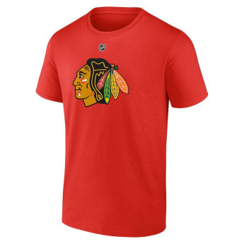 Chicago Blackhawks pánske tričko Connor Bedard #98 Draft 2023 Stack Logo Name & Number Red