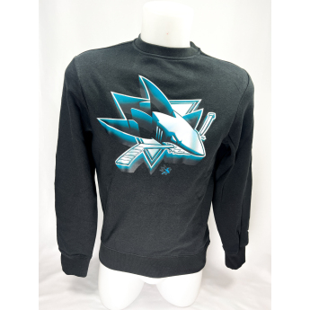 San Jose Sharks pánska mikina Chrome Graphic Crew Sweatshirt Black