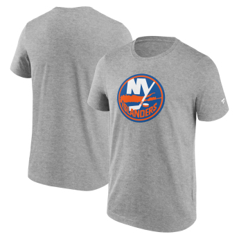 New York Islanders pánske tričko Primary Logo Graphic Sport Gray Heather