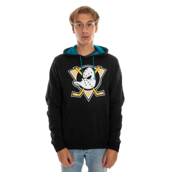 Anaheim Ducks pánska mikina s kapucňou Imprint 47 BURNSIDE Hood Jet Black