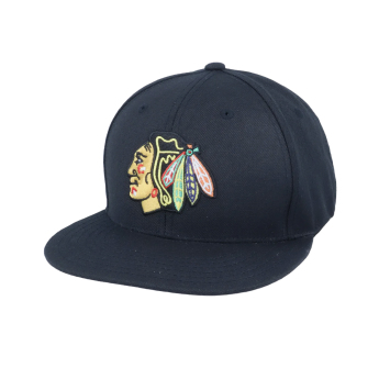 Chicago Blackhawks čiapka flat šiltovka 400 Series Black
