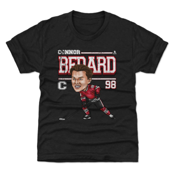 Chicago Blackhawks detské tričko Connor Bedard #98 Cartoon WHT 500 Level