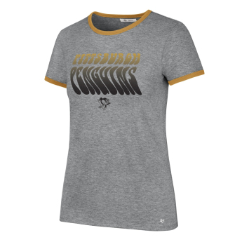 Pittsburgh Penguins dámske tričko Letter Ringer grey