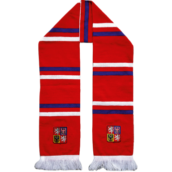 Hokejové reprezentácie zimný šál Czech Republic logo printed - red