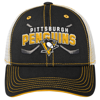 Pittsburgh Penguins detská čiapka baseballová šiltovka Lockup Meshback Adjustable