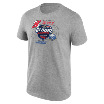 NHL produkty pánske tričko NHL Global Series 2024 Czechia Buffalo Sabres vs New Jersey Devils Match Up