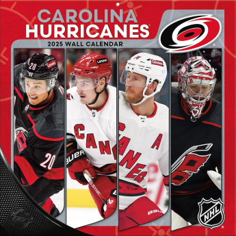 Carolina Hurricanes kalendár 2025 Wall Calendar