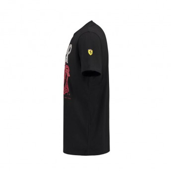 Ferrari pánske tričko black Track F1 Team 2018