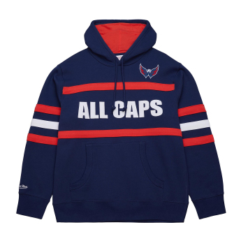 Washington Capitals pánska mikina s kapucňou Head Coach Hoodie Current Logo blue