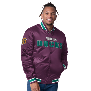 Anaheim Ducks pánska bunda The CLOSER Reversible Varsity Satin