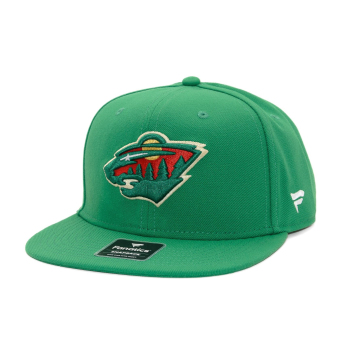 Minnesota Wild čiapka flat šiltovka A/CAP Structured Mid Crown Adjujtable Square Visor Snapback