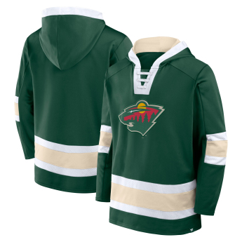 Minnesota Wild pánska mikina s kapucňou Mens Laced Hockey