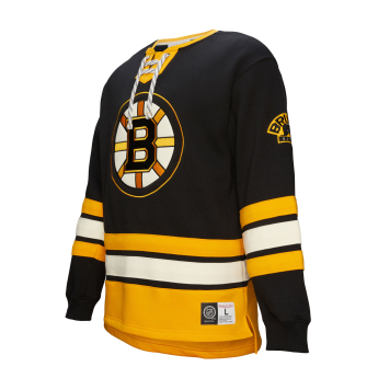 Boston Bruins pánska mikina Heritage Lace-Up Crew Vintage Logo