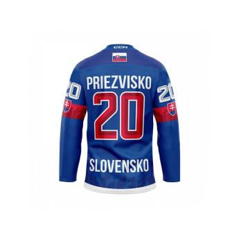 Hokejové reprezentácie hokejový dres Slovakia Juraj Slafkovský #20 CCM Hockey fan blue