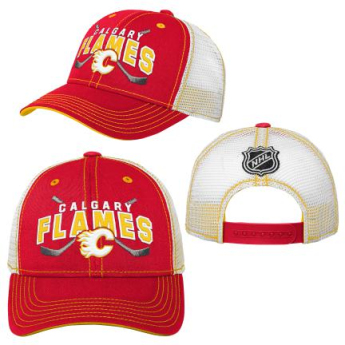 Calgary Flames detská čiapka baseballová šiltovka Lockup Meshback Adj.
