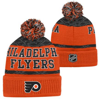 Philadelphia Flyers detská zimná čiapka Puck Pattern Cuffed Pom
