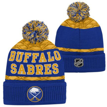 Buffalo Sabres detská zimná čiapka Puck Pattern Cuffed Pom