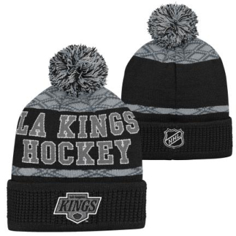 Los Angeles Kings detská zimná čiapka Puck Pattern Cuffed Pom