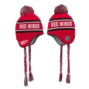 Detroit Red Wings detská zimná čiapka Jacquard Tassel Knit With Pom