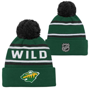 Minnesota Wild detská zimná čiapka 3Rd Jersey Jacquard Cuff Pom