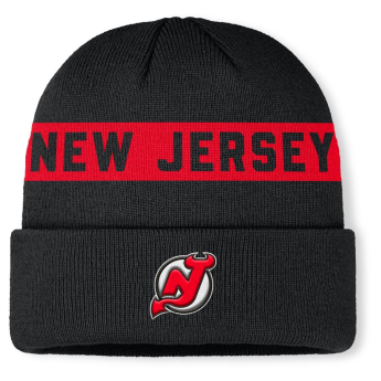 New Jersey Devils zimná čiapka Authentic Pro A/Cap Cuffed inscription
