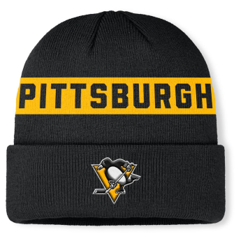 Pittsburgh Penguins zimná čiapka Authentic Pro A/Cap Cuffed inscription