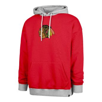 Chicago Blackhawks pánska mikina s kapucňou 47 Patch Drop Shoulder Hood red
