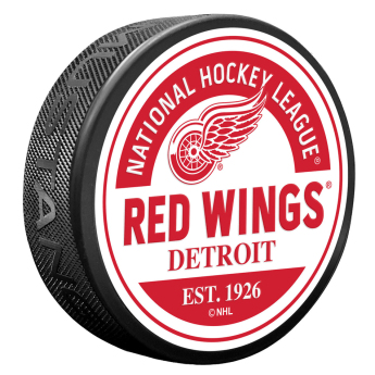 Detroit Red Wings puk Block Textured Puck