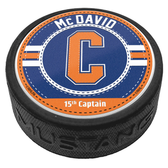 Edmonton Oilers puk Captain Jersey Stitch - Connor McDavid